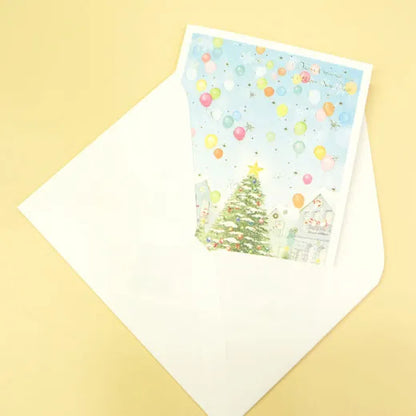 Mini Santa Christmas Card S-418