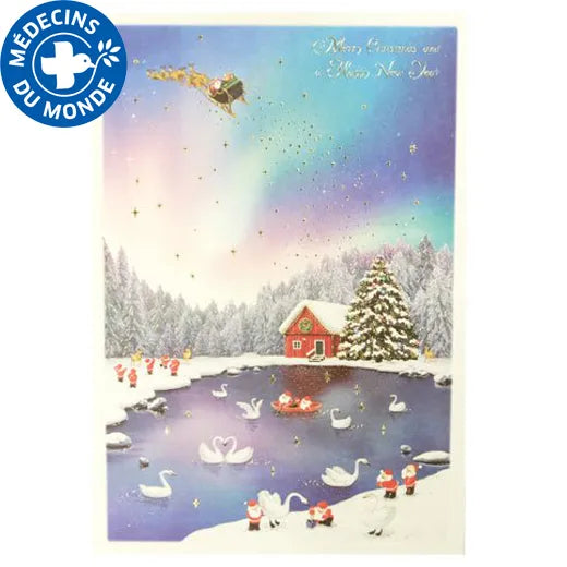 Mini Santa Christmas Card S-419