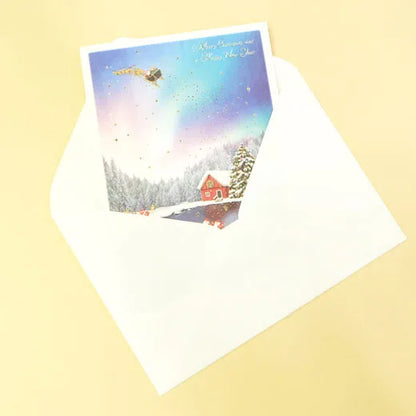 Mini Santa Christmas Card S-419