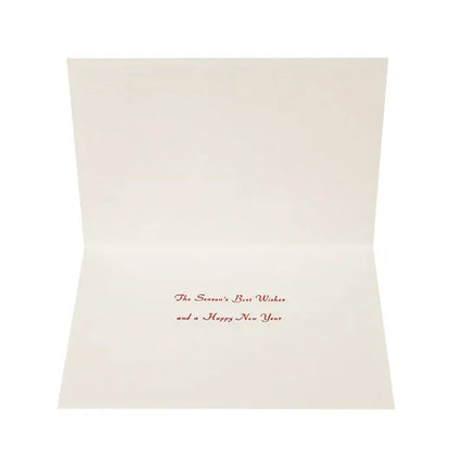 Japanese-Style Mini Santa Christmas Card, New Year's Shrine Visit SJ-72