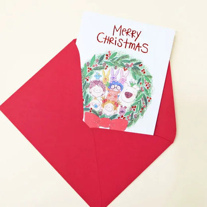 Coco-chan Christmas card wreath RY-893