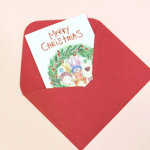 Coco-chan Christmas Mini Card Wreath RY-894