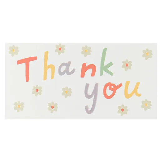 Lettering card thank you