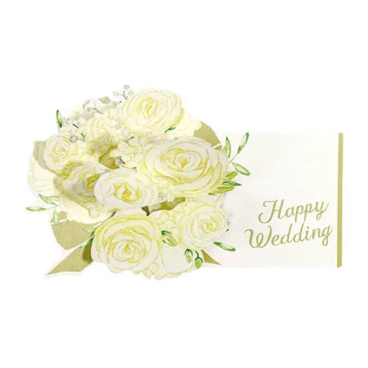 Wedding Flower Pop-Up Card LY-33