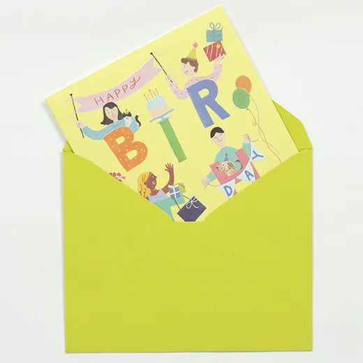 Happy Birthday Alphabet Card