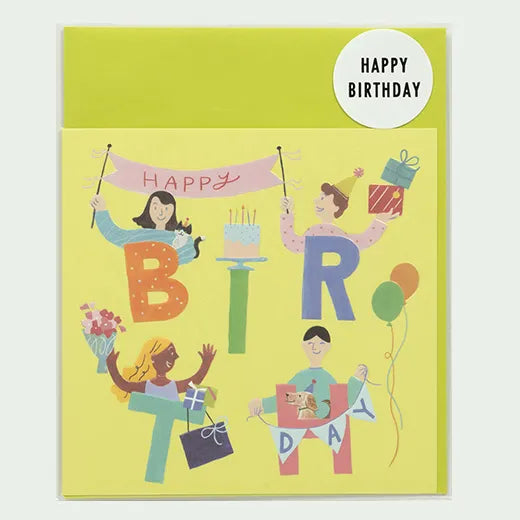Happy Birthday Alphabet Card