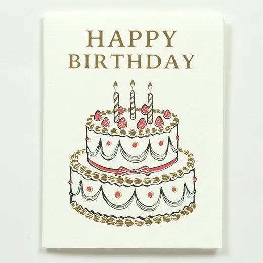 Birthday Letterpress Mini Card