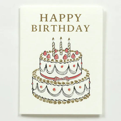 Birthday Letterpress Mini Card