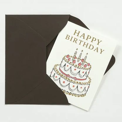 Birthday Letterpress Mini Card