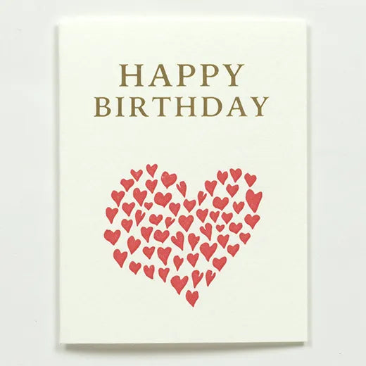 Birthday Letterpress Mini Card