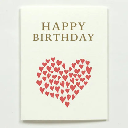 Birthday Letterpress Mini Card