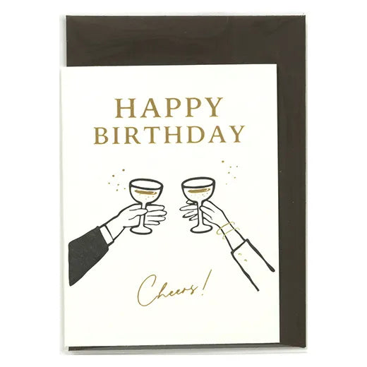 Birthday Letterpress Mini Card