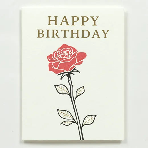Birthday Letterpress Mini Card