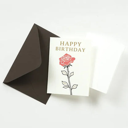 Birthday Letterpress Mini Card