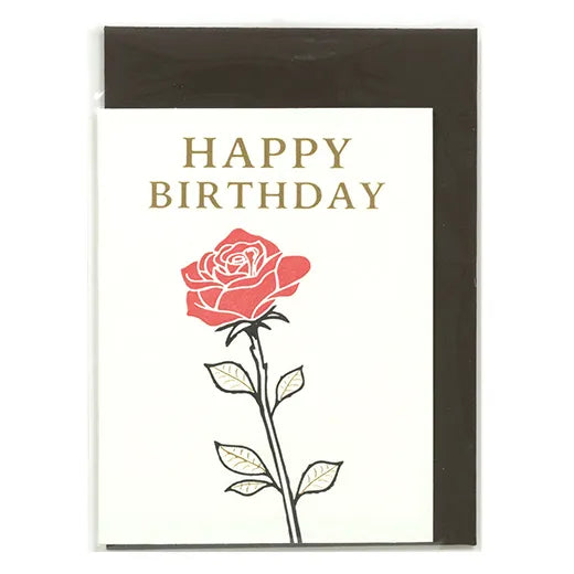 Birthday Letterpress Mini Card