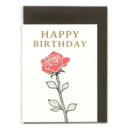Birthday Letterpress Mini Card