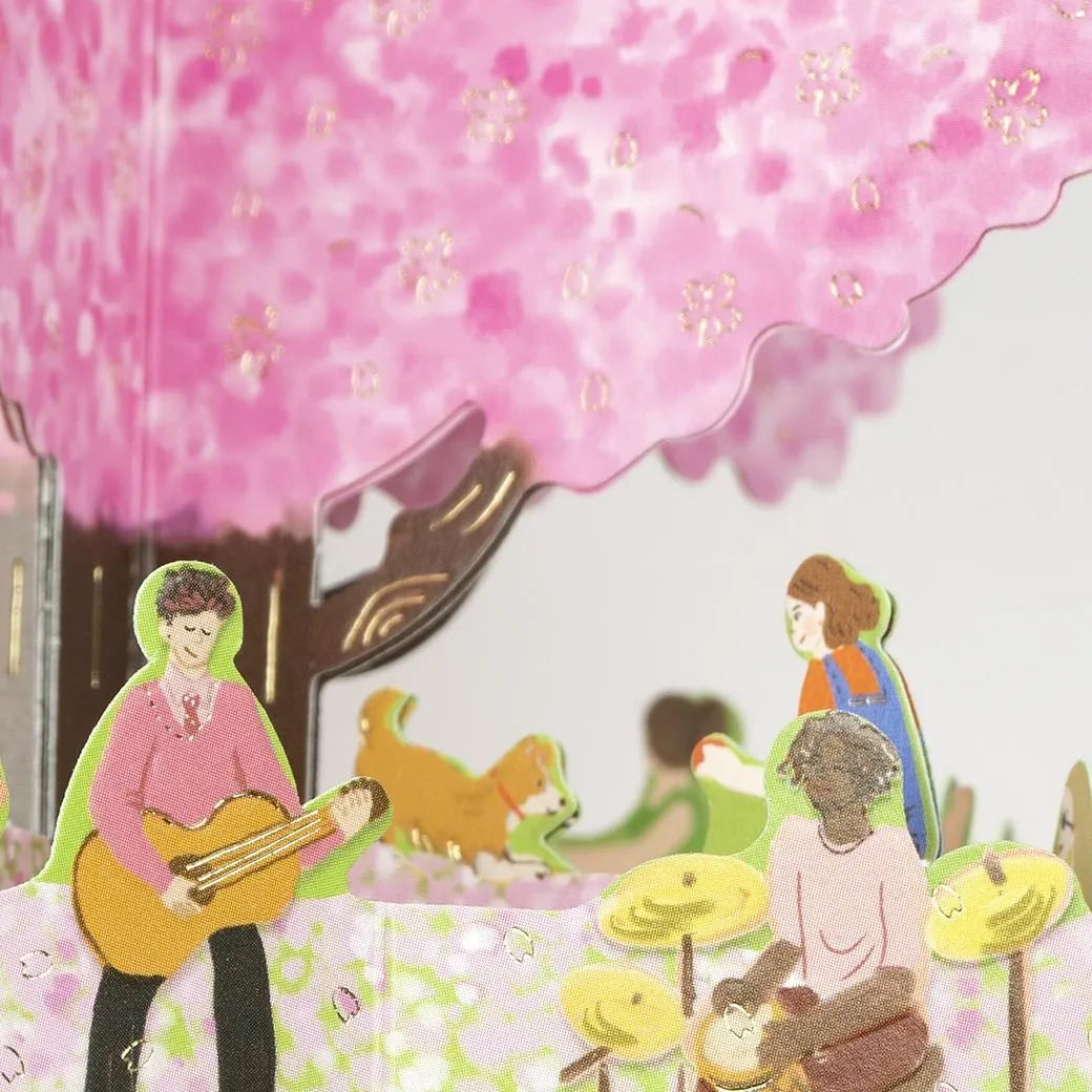 Cherry Blossom Viewing Pop-Up Card