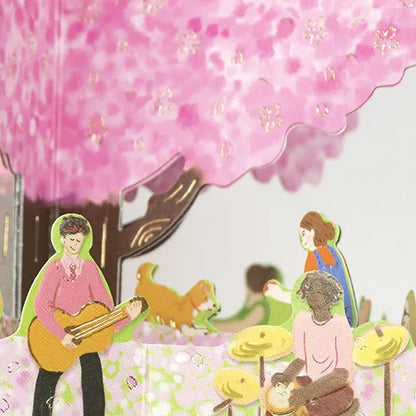 Cherry Blossom Viewing Pop-Up Card YD-35