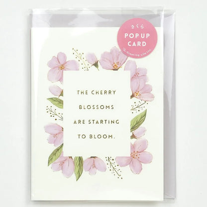 Sakura Wreath Pop-up Card
