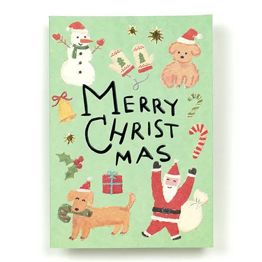 Kahoko Sodeyama Christmas Mini Card Santa SD-28