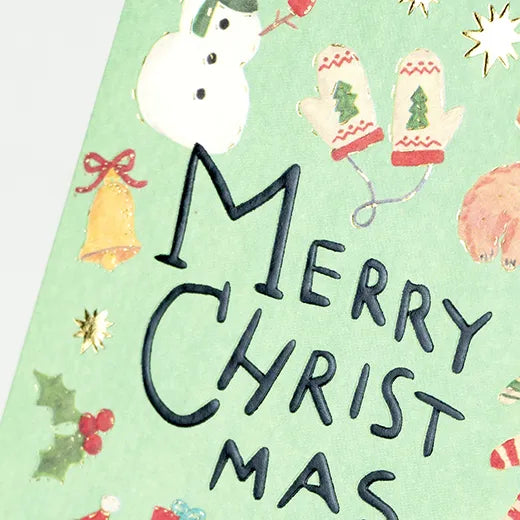 Kahoko Sodeyama Christmas Mini Card Santa SD-28