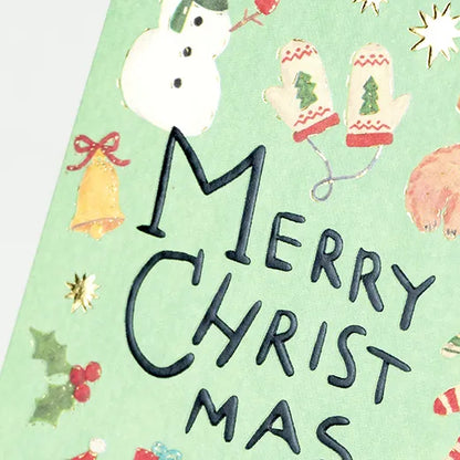 Kahoko Sodeyama Christmas Mini Card Santa SD-28