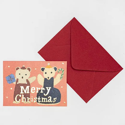 Kahoko Sodeyama Christmas Mini Card Bear SD-30
