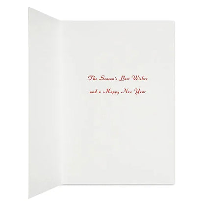 Japanese-Style Mini Santa Christmas Card, Snow Shrine SJ-79