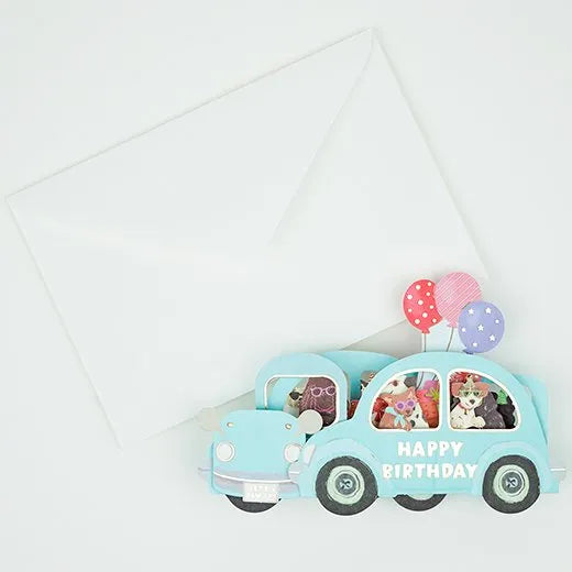 Party Car Birthday Pop-Up Card