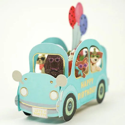 Party Car Birthday Pop-Up Card