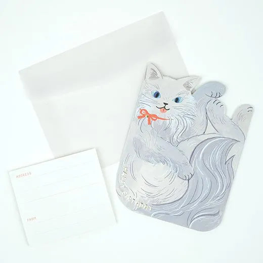 Birthday Cuddly Cat Card