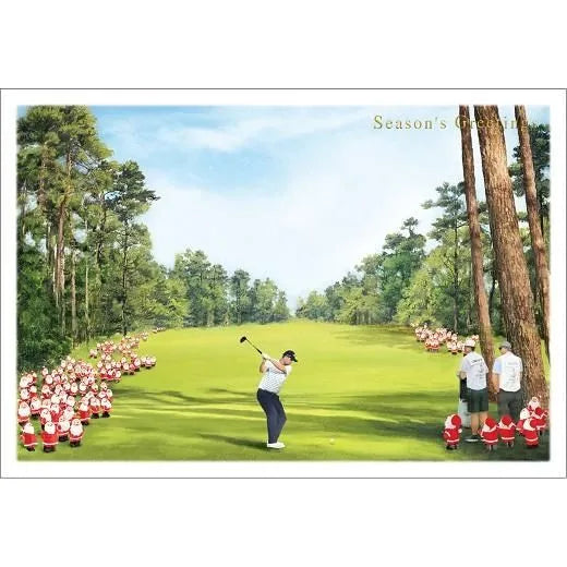 Japanese Style Mini Santa Thru Card Golf SJ-73