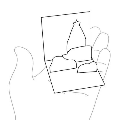 Mini Santa Pop-Up Card P-259