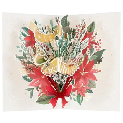 Christmas Bouquet Pop-Up Card TK-34