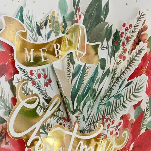 Christmas Bouquet Pop-Up Card TK-34