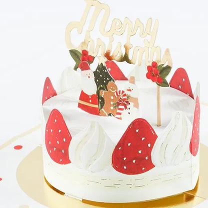 Christmas Cake Pop-Up Card YD-27
