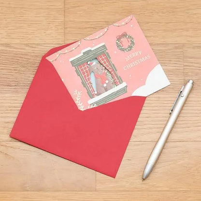 Christmas Window Party Card Dog LE-9