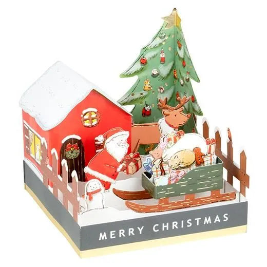 Christmas Miniature Garden Card Santa KE-26