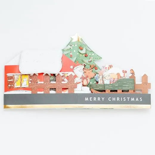 Christmas Miniature Garden Card Santa KE-26