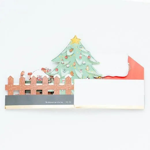 Christmas Miniature Garden Card Santa KE-26