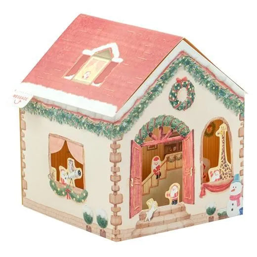 Mini Santa House Pop-Up Card P-261