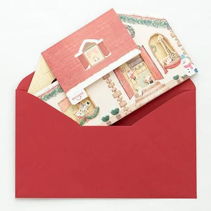 Mini Santa House Pop-Up Card P-261