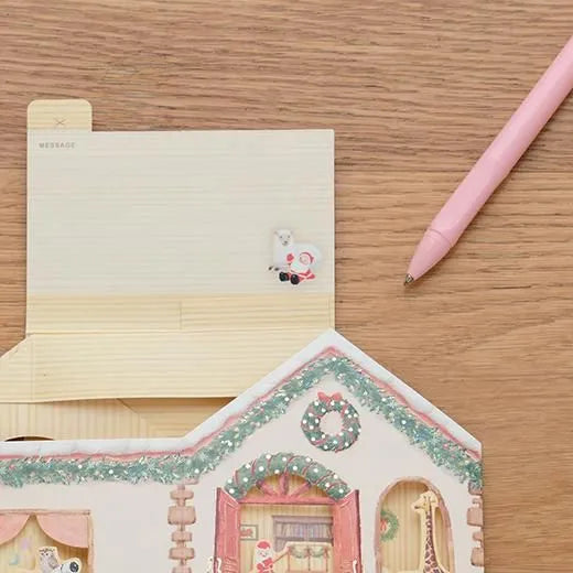 Mini Santa House Pop-Up Card P-261