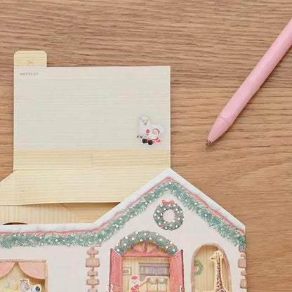 Mini Santa House Pop-Up Card P-261