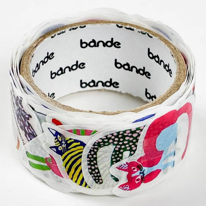 Miroko Machiko Bande Die-Cut Masking Tape, 20mm Wide, Cat