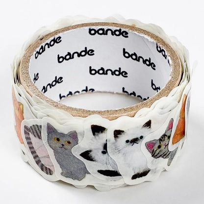 Yusuke Yonezu Bande Die-Cut Masking Tape, 20mm Wide, Cat