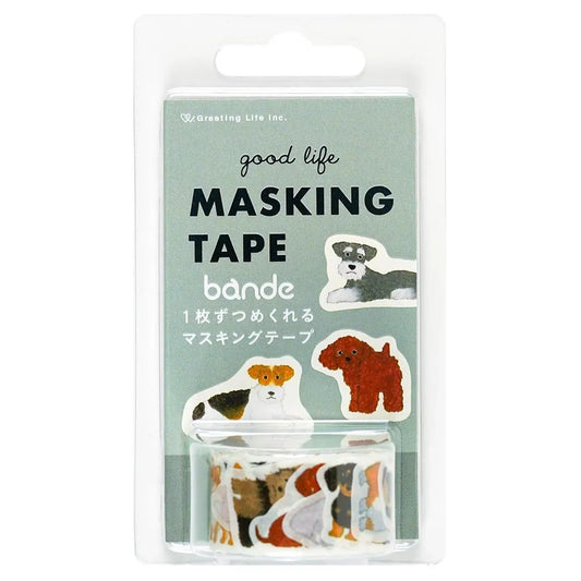 Yusuke Yonezu Bande Die-Cut Masking Tape, 20mm Wide, Dog