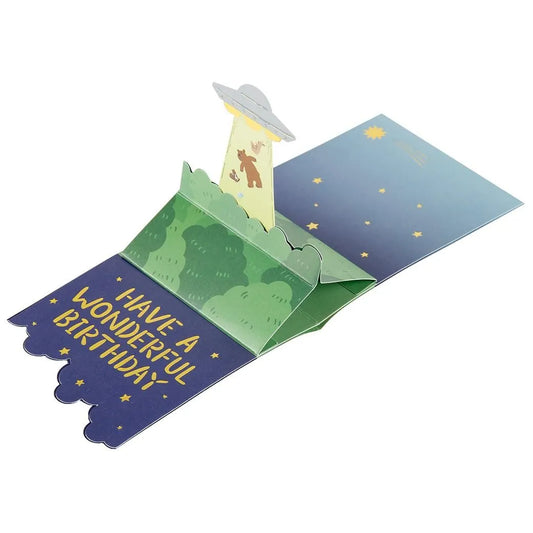 Birthday UMA Pop-Up Mini Card UFO