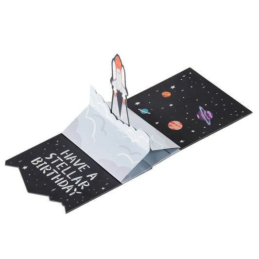 Birthday UMA Pop-Up Mini Card Rocket