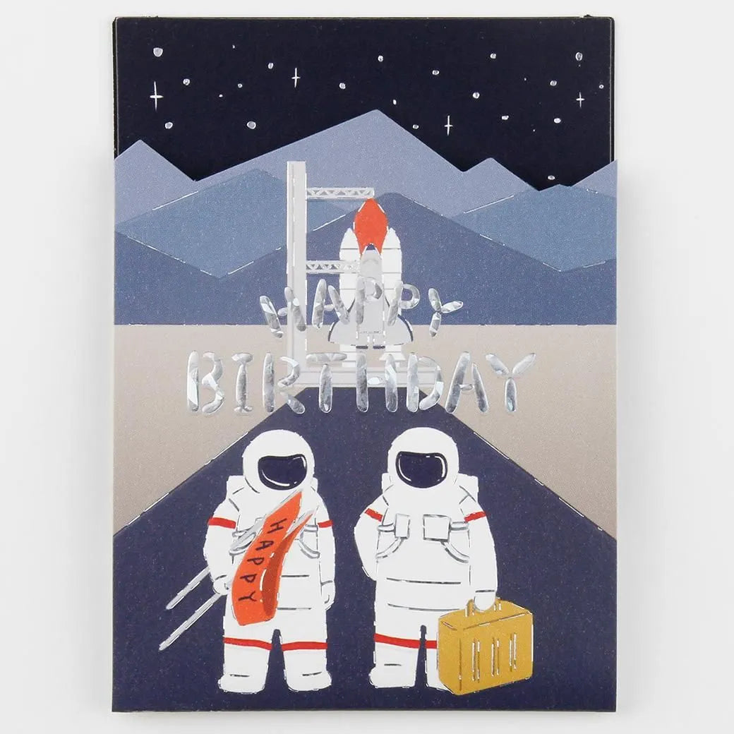Birthday UMA Pop-Up Mini Card Rocket
